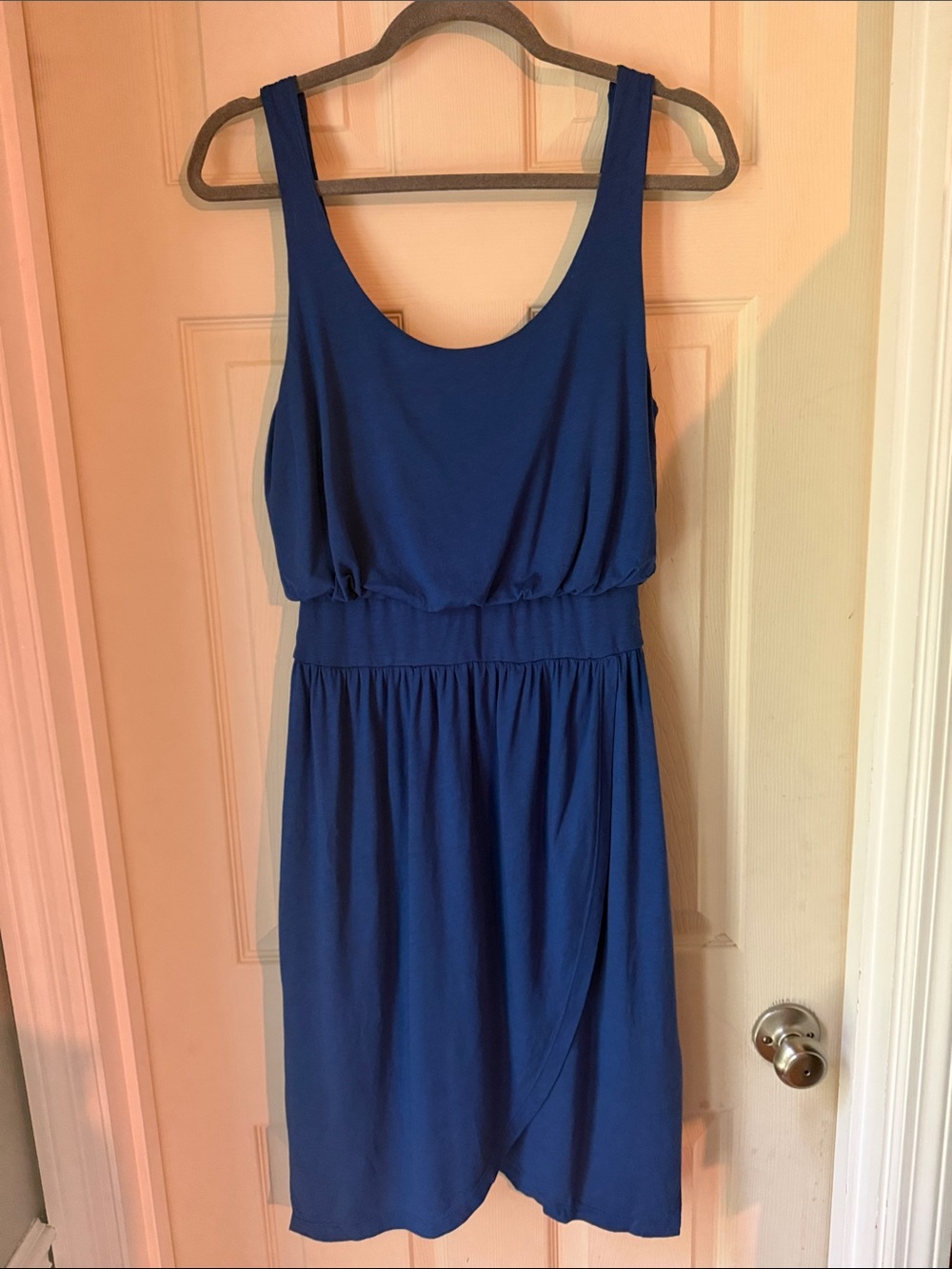 bobi Royal Blue Sleeveless Scoop-Neck Dress